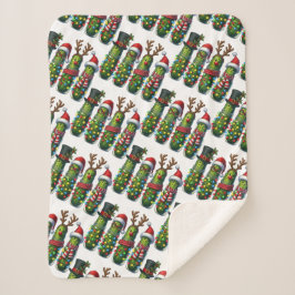 Kerstvakantie Dill Pickles Sherpa Blanket Sherpa Deken