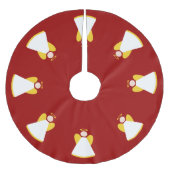 Kerstvakantie engelen rood goud wit Xmas Kerstboom Rok (Voorkant)