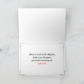 kerstvakantie feestdagen kaart (Binnen)