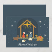 kerstvakantie feestdagenkaart (Voorkant / Achterkant)