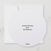 kerstvakantie feestdagenkaart (Achterkant)