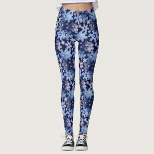 Kerstvakantie feestelijke wintersneeuwvlokken held leggings