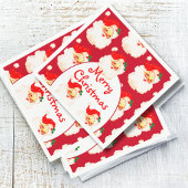 Kerstvakantie feestje Sinterklaas rood Servet