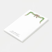Kerstvakantie Garland boog van het bureau van Post-it® Notes (Schuin)