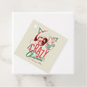 Kerstvakantie gek op kerst bedankjes labels (In situ)