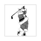 Kerstvakantie golfen rubberstempel (Afrduk)