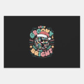 Kerstvakantie Groovy verblijf Groovy en Bright Inpakpapier Vel (Voorkant)