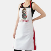 Kerstvakantie Husky All-Over Print Schort (Insitu)