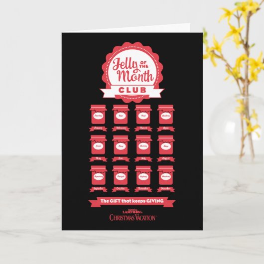 Kerstvakantie | Jam van de Maand Club Kaart (Gele Bloem)