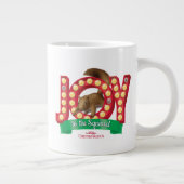 kerstvakantie | Joy to the Squirrel Extra Grote Beker (Rechts)