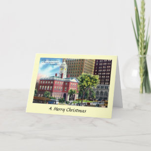 Kerstvakantie Kaart - Hartford, Connecticut