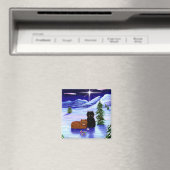 Kerstvakantie kattenmuis Christelijk Magneet (Insitu (Vaatwasser))