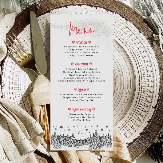 Kerstvakantie Kerst diner Menu