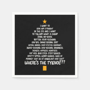 Kerstvakantie - kerstboom servet