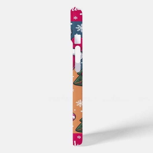 Kerstvakantie Kerstman iPhone / iPad hoesje (Achterkant / Links)