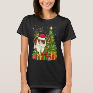 Kerstvakantie Kerstman Perzische Kat Kerstboom T-shirt