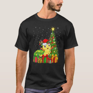 Kerstvakantie Kerstman Rups Kerstboom T-shirt