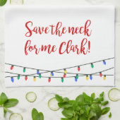 Kerstvakantie Keukenhanddoek (Gevouwen)