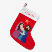 kerstvakantie kleine kerstsok (Voorkant (Hangend))