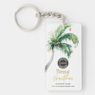 Kerstvakantie Kust Palmboom Swag Sleutelhanger