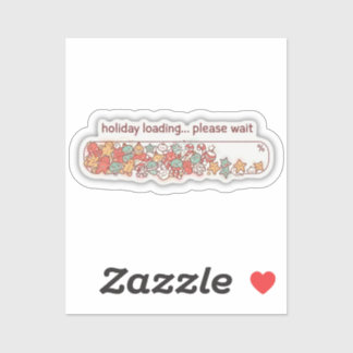 Kerstvakantie Laadbalk Cute Kerst Vinyl Sticker