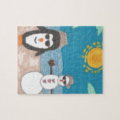 kerstvakantie legpuzzel (Horizontaal)