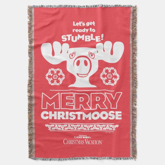 kerstvakantie | Merry Christmoose Deken (Voorkant Verticaal)