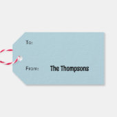 kerstvakantie Merry Clarkmas Cadeaulabel (Achterkant Horizontaal)