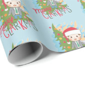 kerstvakantie Merry Clarkmas Cadeaupapier (Rol Hoek)