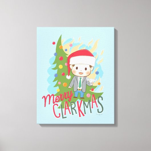 kerstvakantie Merry Clarkmas Canvas Afdruk (Voorkant)