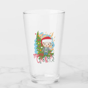 kerstvakantie Merry Clarkmas Glas