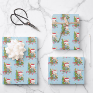 kerstvakantie Merry Clarkmas Inpakpapier Vel