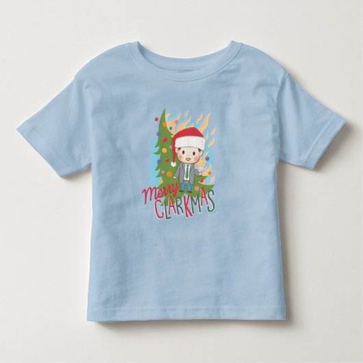 kerstvakantie Merry Clarkmas Kinder Shirts (Voorkant)
