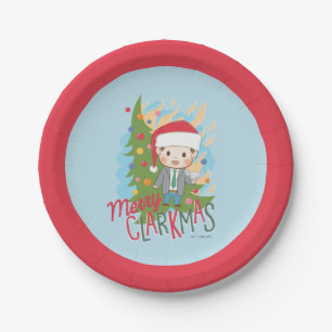 kerstvakantie Merry Clarkmas Papieren Bordje