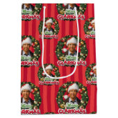 kerstvakantie | Merry Clarkmas Pattern Medium Cadeauzakje (Achterkant)