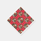 kerstvakantie | Merry Clarkmas Pattern Servet (Hoek)