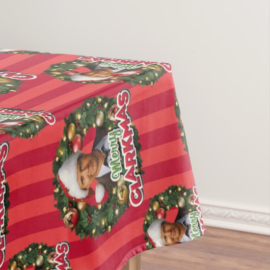kerstvakantie | Merry Clarkmas Pattern Tafelkleed (Voorbeeld)