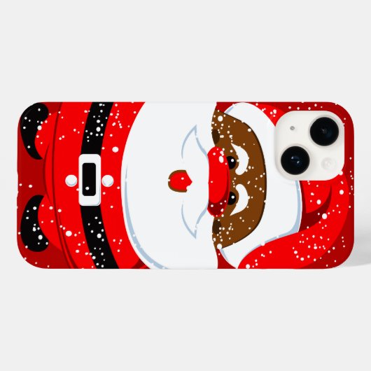 Kerstvakantie met de Afrikaanse Kerstman Case-Mate iPhone Case (Achterkant (horizontaal))