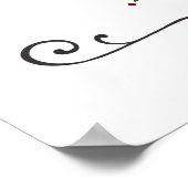 kerstvakantie met kerst aftellen poster (Hoek)