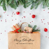 Kerstvakantie modern elegant minimaal script 	rubberstempel