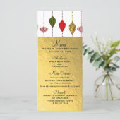 Kerstvakantie  Modern Ornamenten Menu (Staand voorkant)