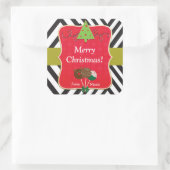 Kerstvakantie Moderne Boom & Cake Pops Stickers (Tas)
