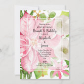 Kerstvakantie na bruiloft brunch kaart (Voorkant)