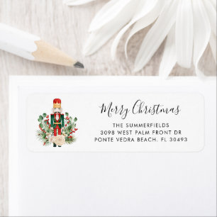 Kerstvakantie Notenkraker Familie Retouradres Etiket