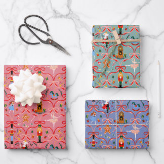 Kerstvakantie - Notenkraker Inpakpapier Vel