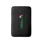 Kerstvakantie op Long Island Feestelijk Badmat (Voorkant Verticaal)