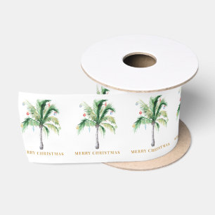 Kerstvakantie Palmboom Aquarel Lint