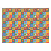 Kerstvakantie patchwork patroon tafelkleed (Voorkant (Horizontaal))