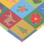 Kerstvakantie patchwork patroon tafelkleed (Gekanteld)