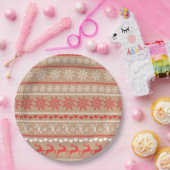 Kerstvakantie patroon papieren bordje (Feest)